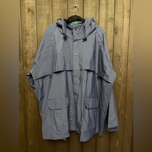 Rothco NavyBlu100% Waterproof Microlite Durable PVC Coated Nylon Rain Jacket 3XL